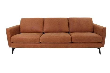 Incanto Italia mid-century modern sofa elevated with skinny legs